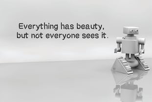 Robot cute Font Poster 5