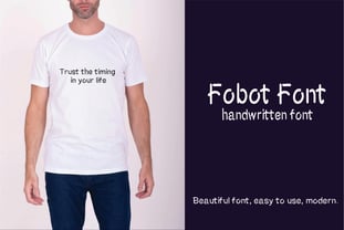 Robot cute Font Poster 8