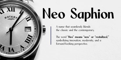 Neo Saphion Font Poster 3