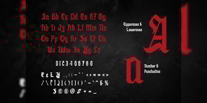 Javier Skull Font Poster 2