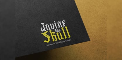 Javier Skull Font Poster 12