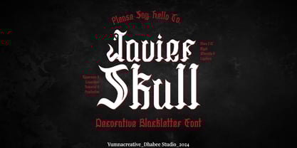 Javier Skull Font Poster 1