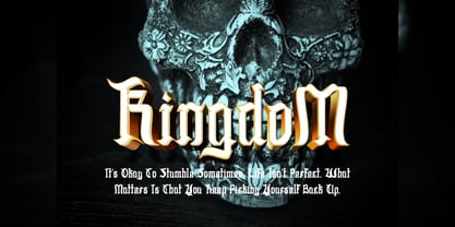 Javier Skull Font Poster 8