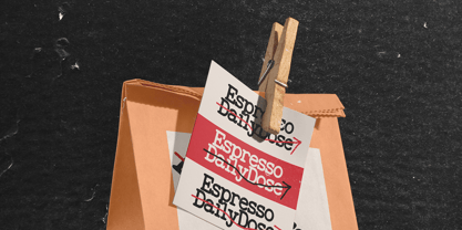 Feedbacker Typewriter Font Poster 8