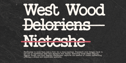 Feedbacker Typewriter Font Poster 6