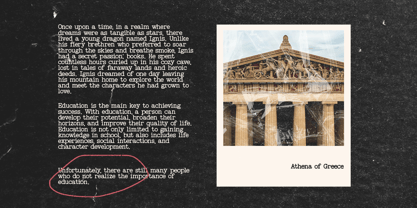 Feedbacker Typewriter Font Poster 7