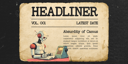 Feedbacker Typewriter Font Poster 5