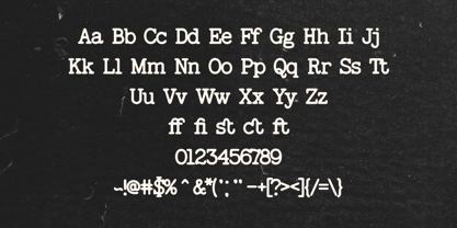 Feedbacker Typewriter Font Poster 9