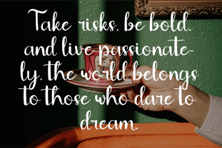 CF Amellia Rouge Font Poster 6