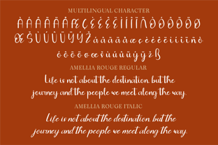 CF Amellia Rouge Font Poster 4