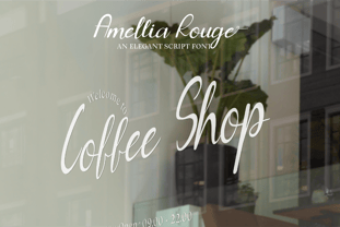 CF Amellia Rouge Font Poster 10