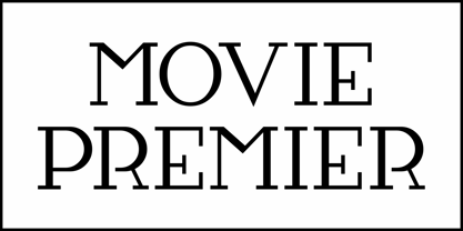 Movie Premier JNL Font Poster 2