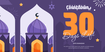 Awesome Ramadan Font Poster 4