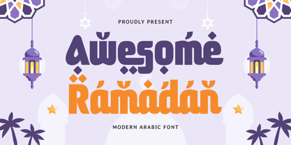 Awesome Ramadan Font Poster 1