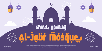 Awesome Ramadan Font Poster 3