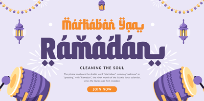 Awesome Ramadan Font Poster 2