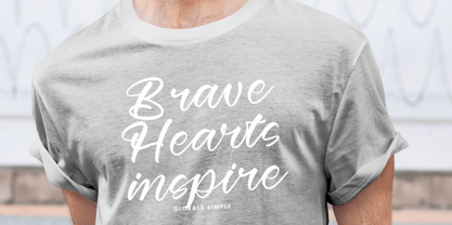 Globals Simple Font Poster 3