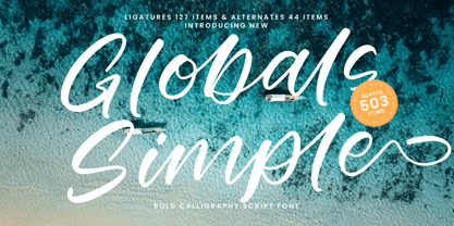 Globals Simple Font Poster 1