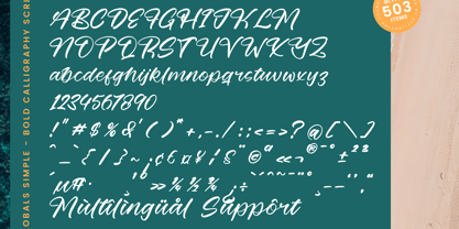 Globals Simple Font Poster 14