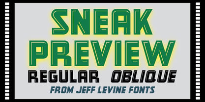 Sneak Preview JNL Font Poster 1