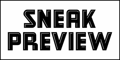 Sneak Preview JNL Font Poster 2