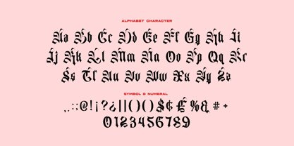 Monastic Blackletter Font Poster 5