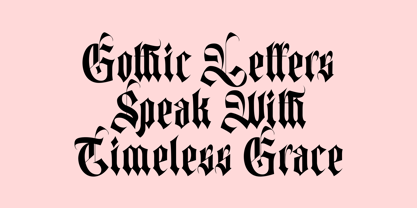 Monastic Blackletter Font Poster 2