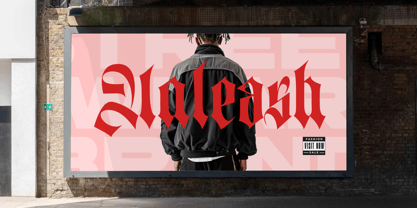 Monastic Blackletter Font Poster 3