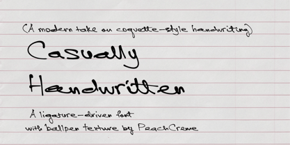 Casually Handwritten Font Poster 1