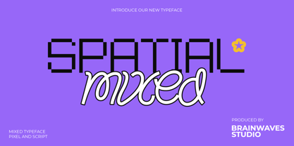 Spatial Mixed Font Poster 1