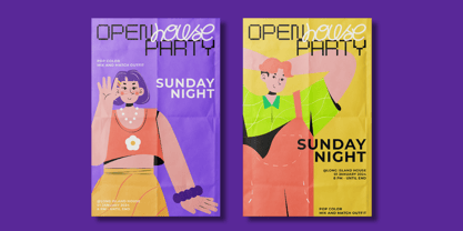 Spatial Mixed Font Poster 7