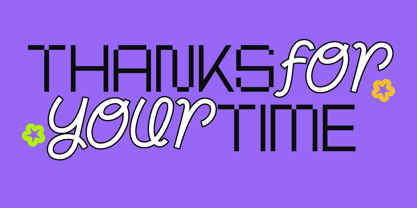 Spatial Mixed Font Poster 9