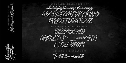 Kensington Setalise Font Poster 9