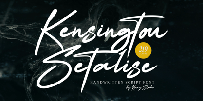 Kensington Setalise Font Poster 1