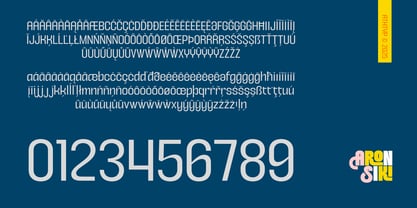 Aronsiki Font Poster 5