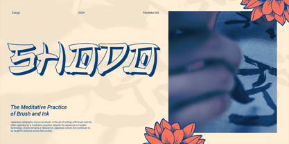 Zaragi Font Poster 7