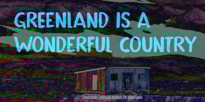 Groenland Font Poster 2