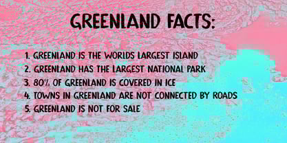 Groenland Font Poster 3