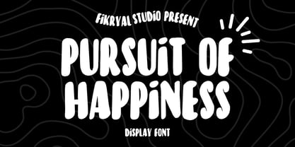 Pursuit Of Happiness Font Poster 1