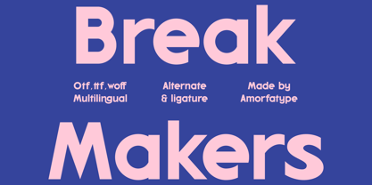 Break Makers Font Poster 1
