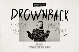 Drownback Font Poster 1