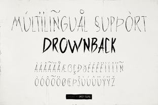 Drownback Font Poster 6