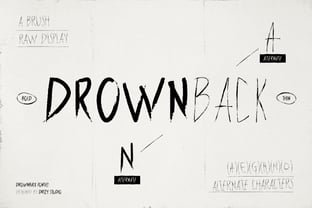 Drownback Font Poster 3