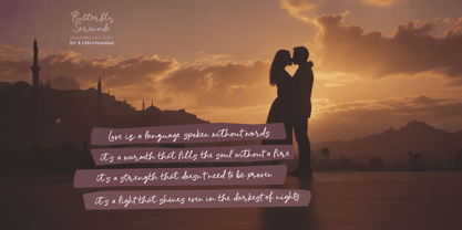Butterfly Serenade Font Poster 5
