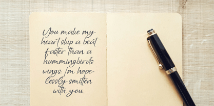 CF Hallcyra Calligra Font Poster 6