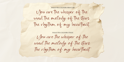 CF Hallcyra Calligra Font Poster 10