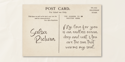 CF Hallcyra Calligra Font Poster 3