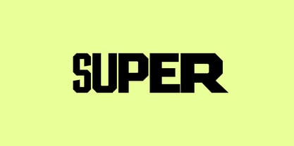 SF Super Font Poster 1