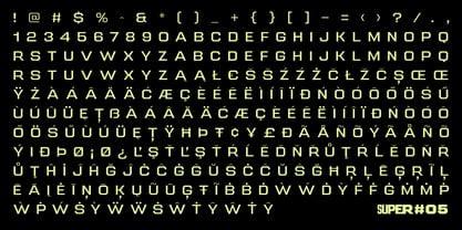 SF Super Font Poster 4