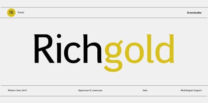 Richgold Font Poster 1